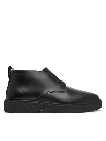Calvin Klein Trzewiki Text Rubber Desert Boot Lth czarny