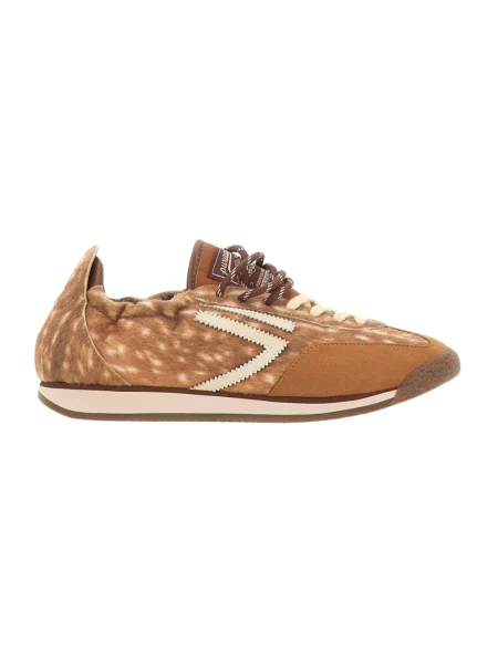 Sneakersy Puraai zamszowe brązowe