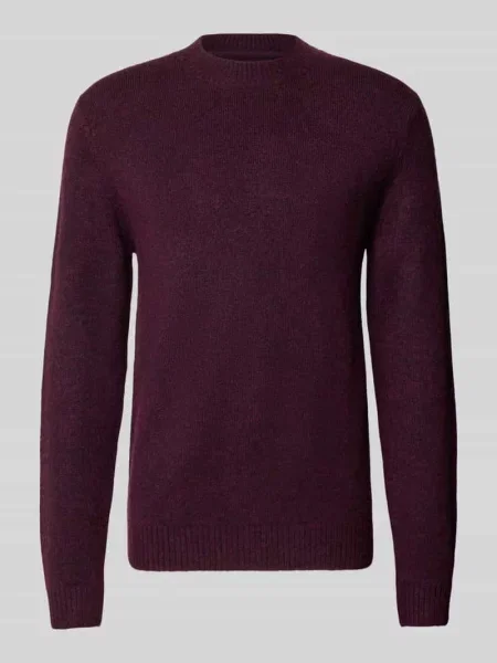 Sweter z dzianiny o kroju regular fit z prążkowanymi wykończeniami Mcneal