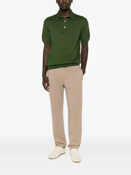 Scurt tricou polo Zegna verde