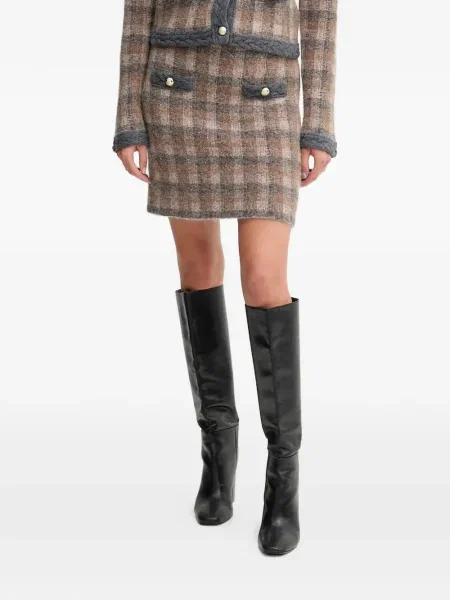 Fusta mini Joop! în carouri maro