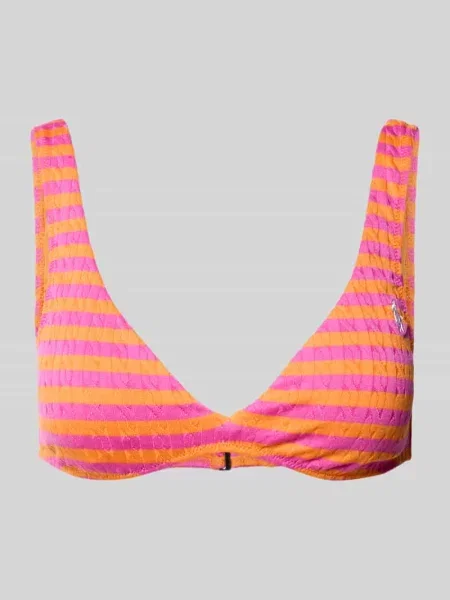 Góra bikini z fakturowanym wzorem Polo Ralph Lauren