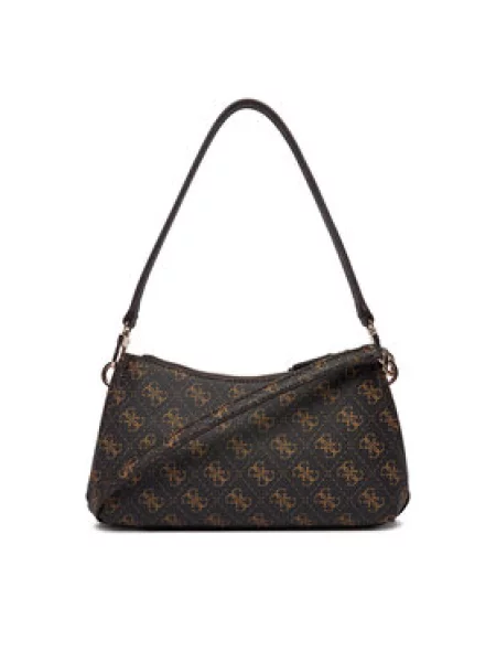 Guess Ročna torba Noelle II Mini rjava