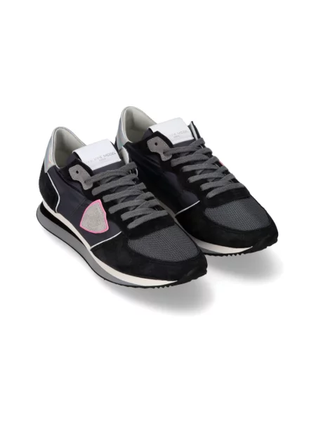 Buty do biegania Philippe Model zamszowe do biegania czarne