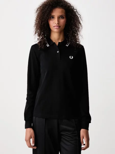 Fred Perry majica dugih rukava ženska crna