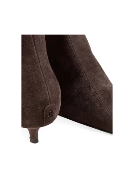 Botki Jimmy Choo zamszowe brązowe