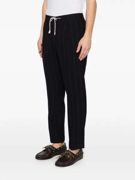 Pantaloni Eleventy cu cordon albastru