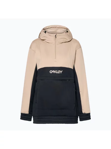 Дамски софтшел суитшърт Oakley TNP Nose Grab Softshell Hoodie humus/blackout бежово