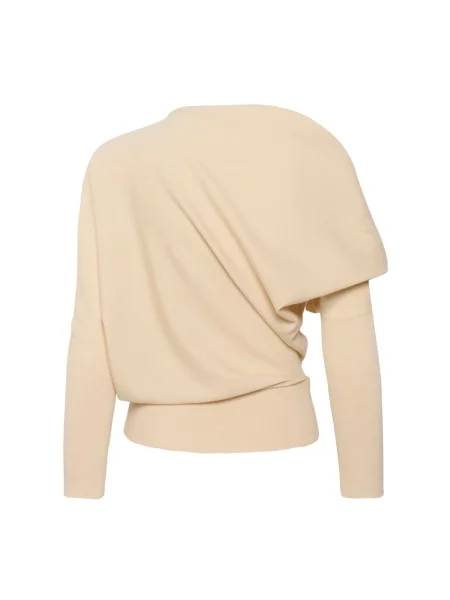Dzianinowy sweter Part Two beżowy