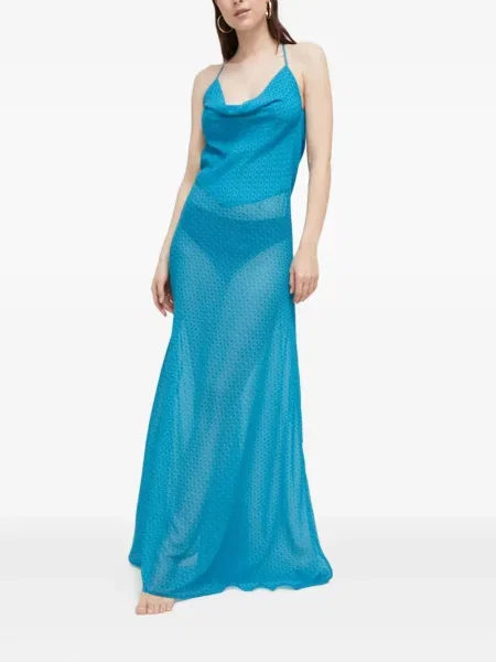Rochie maxi Trussardi de costum albastru