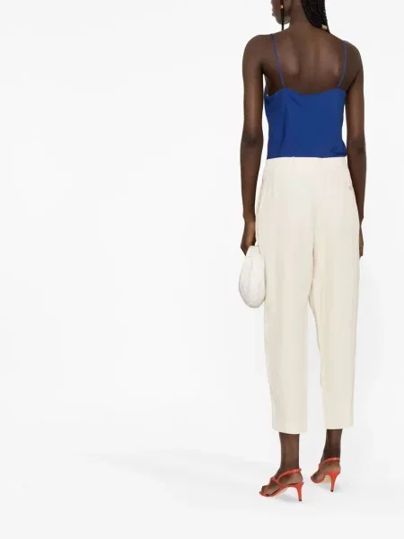 Μεταξωτός αμανικας μεταξωτή κορυφή Max Mara μπλε