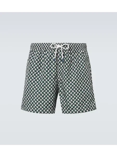 Plavalne hlačke Fedeli s paisley potiskom zelena