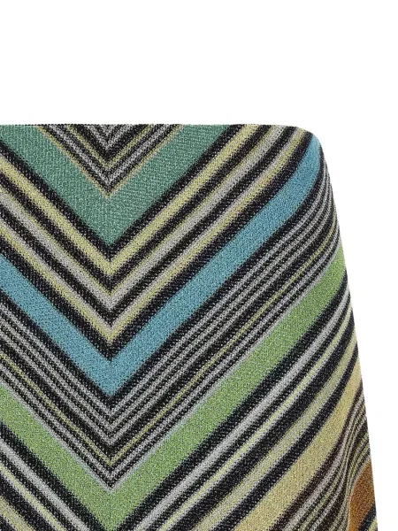 Fusta mini Missoni cu imprimeu geometric în linie A