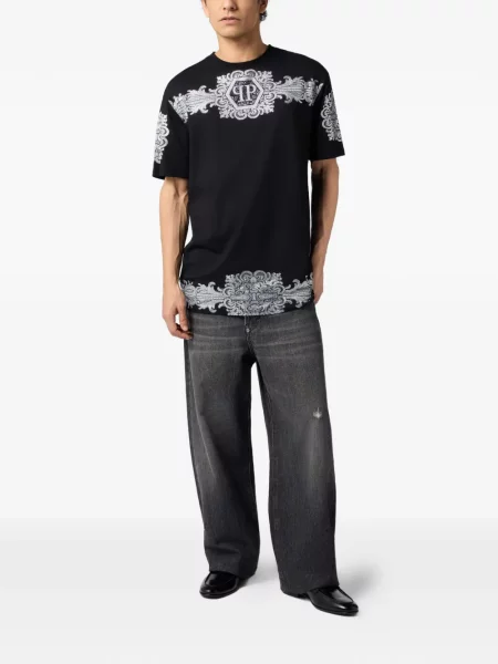 Stras tricou Philipp Plein negru