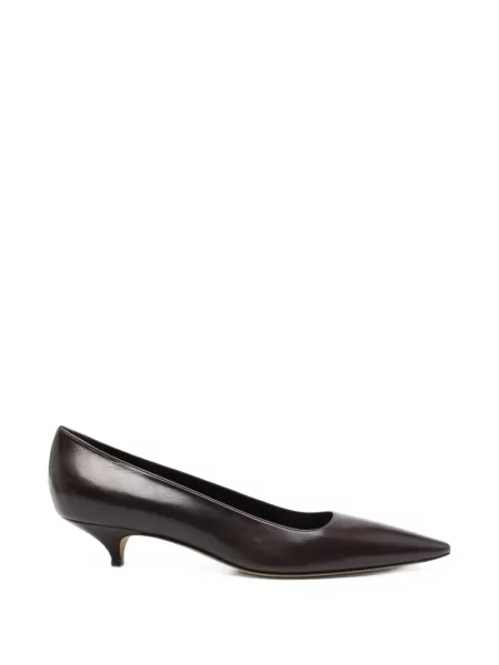 Pantofi cu toc The Row din piele maro