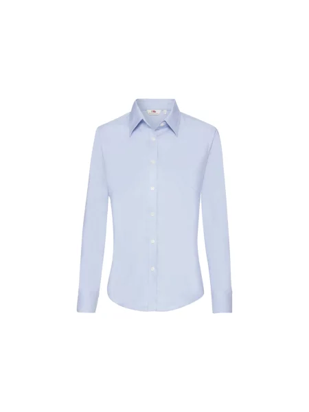 Długa koszula Fruit Of The Loom z twillu biała