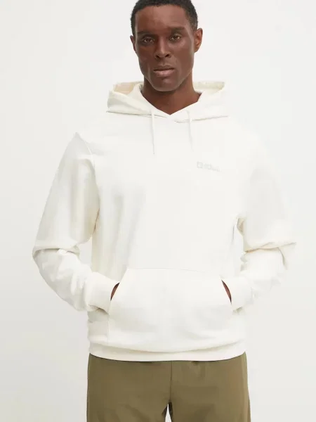 Geacă Jack Wolfskin cu glugă bej