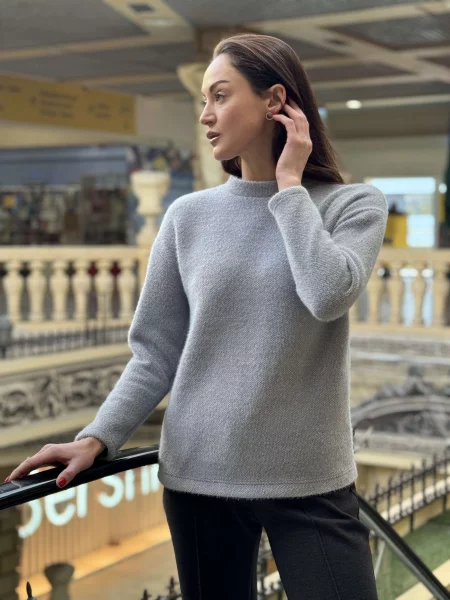 Джемпер CAT ORANGE блакитний вовна/віскоза помаранчевий