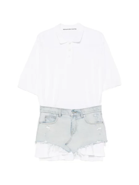 Denim ruha Alexander Wang fehér