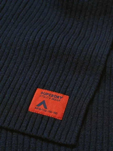 Fular Superdry tricotate albastru