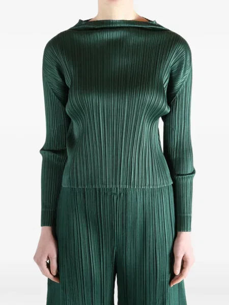 Top Pleats Please Issey Miyake verde