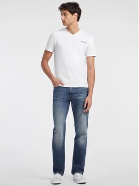 Klasické tričko Guess Jeans bílé