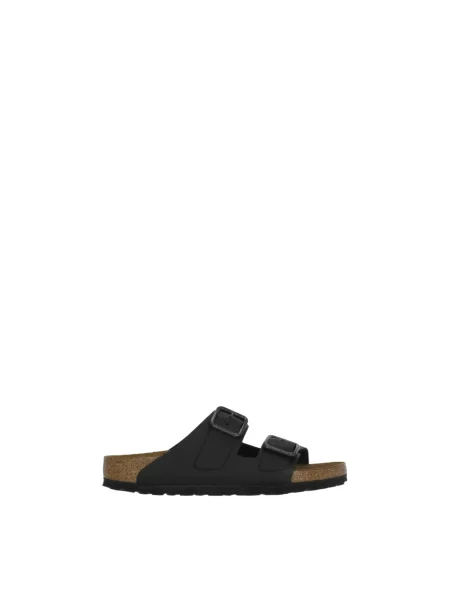 Klapki Birkenstock skórzane czarne