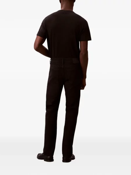 Blugi drepți Calvin Klein cu autograf negru