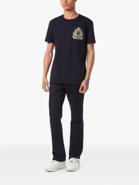 Tricou Billionaire cu imagine albastru