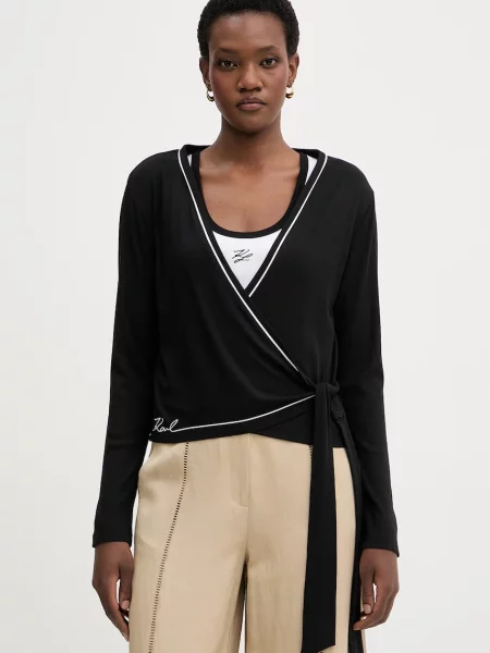Karl Lagerfeld longsleeve z czarna