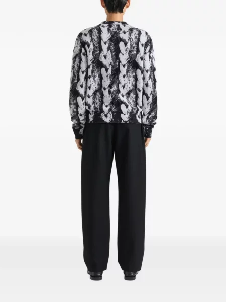 Pantaloni Givenchy de flanelă negru