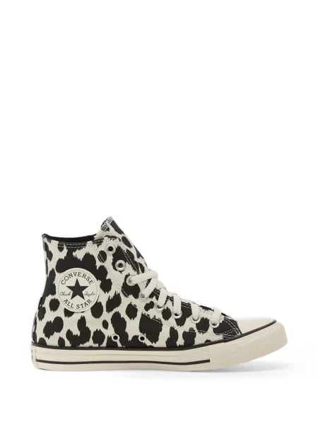 Top Converse cu motiv cu inimi maro