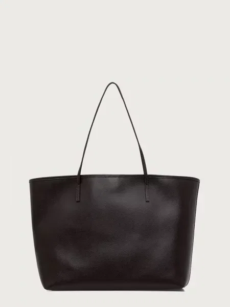 Answear.LAB torebka shopper skórzana brązowa