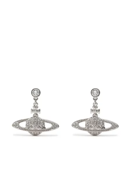 Cercei Vivienne Westwood de cristal argintiu
