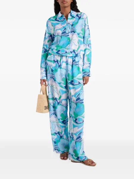 Palazzo nohavice Melissa Odabash modrá