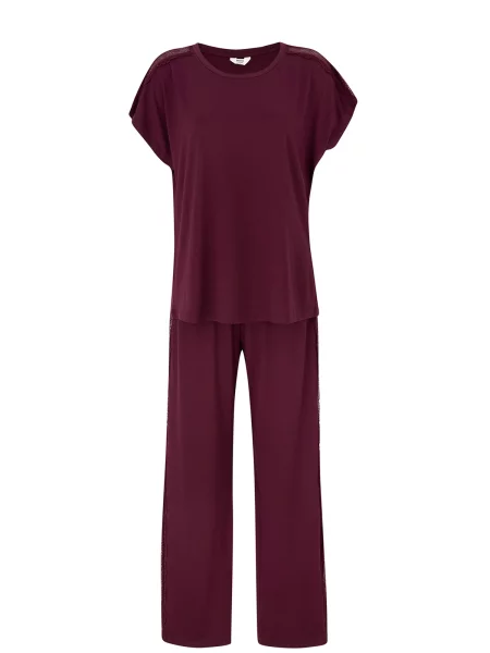 Dagi Pijama bordeaux roșu