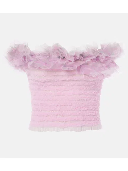 Top Susan Fang din tul roz