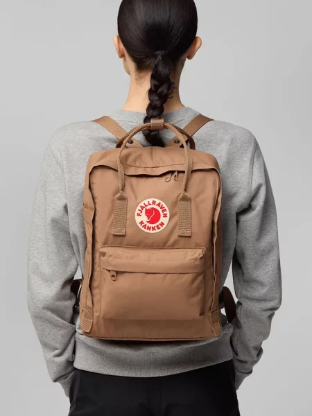 Однотонный большой рюкзак Fjallraven фиолетовый