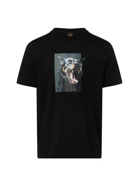 BOSS Orange Koszulka Doberman Mężczyźni S czarny