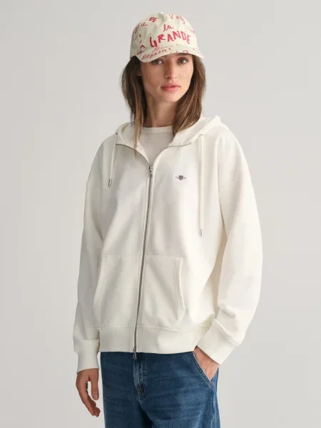 GANT Hanorac natural alb