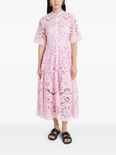 Костюм рокля тип риза Temperley London розово