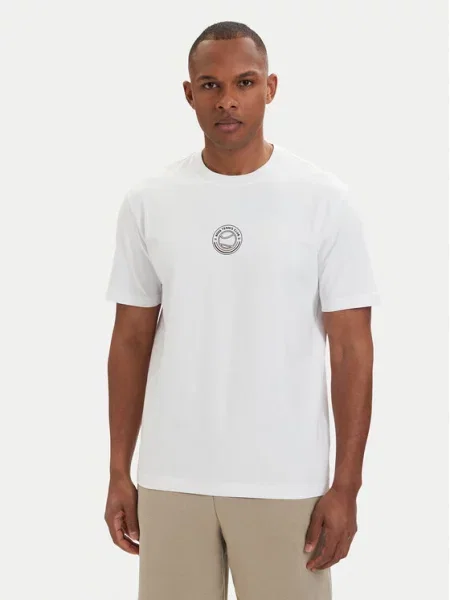 BOSS Tricou Open alb