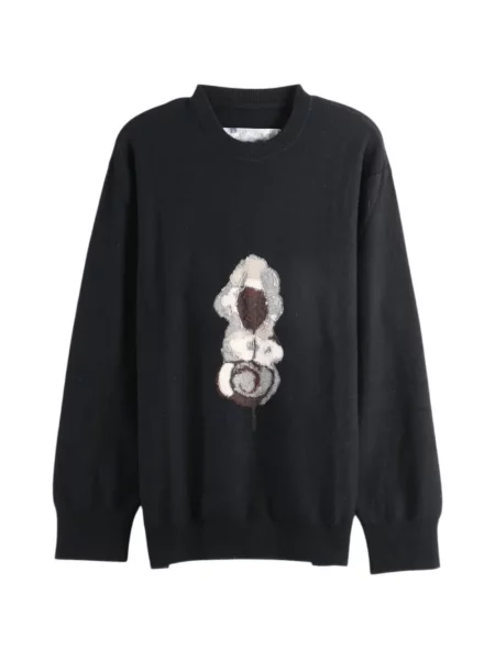 Lung pulover Ziggy Chen negru