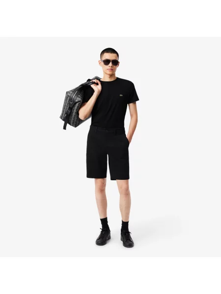 Футболка Lacoste с круглым вырезом черная