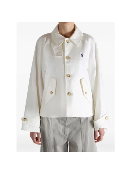 Lekka kurtka Polo Ralph Lauren biała