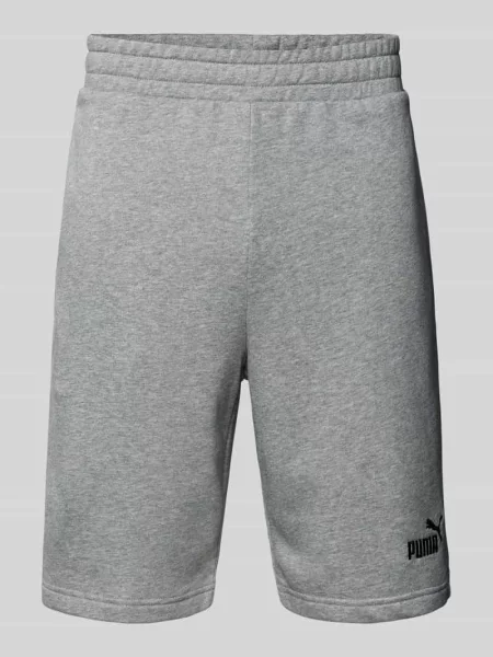 Szorty z dzianiny dresowej o kroju regular fit z wyhaftowanym logo model ‘ESS No. 1’ Puma Performance