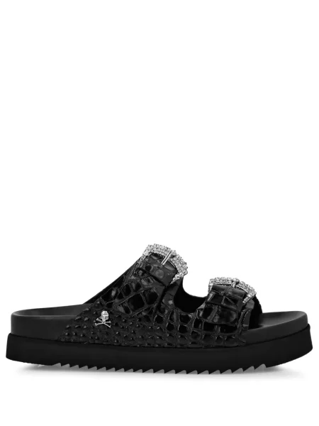 Sandale Philipp Plein din piele negru