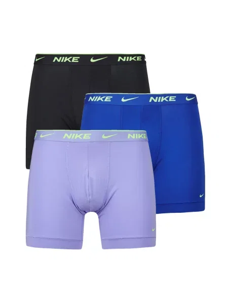 NIKE Underwear Bokserice plava / neonsko zelena / pastelno ljubičasta crna