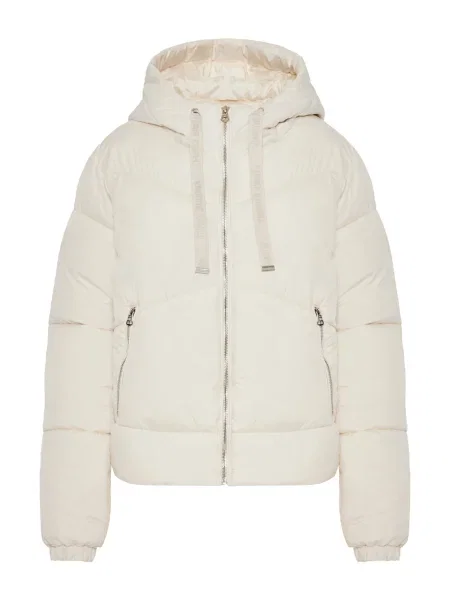 Funky Buddha Geacă de iarnă murdar alb