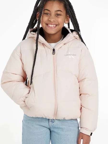 Calvin Klein Jeans Detská bunda ružová